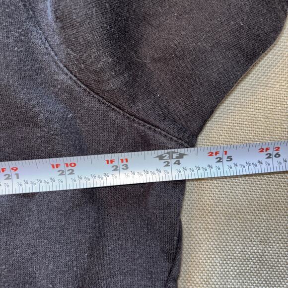 Reebok Sweater Mens Black Size XL Logo Spelled Out Crew Neck Sweatshirt - Picture 4 of 6